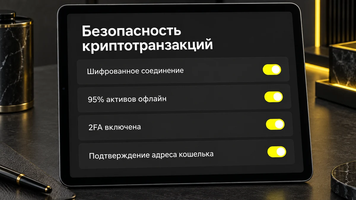 Настройки безопасности криптотранзакций Parik24: шифрование, 2FA, офлайн-хранение